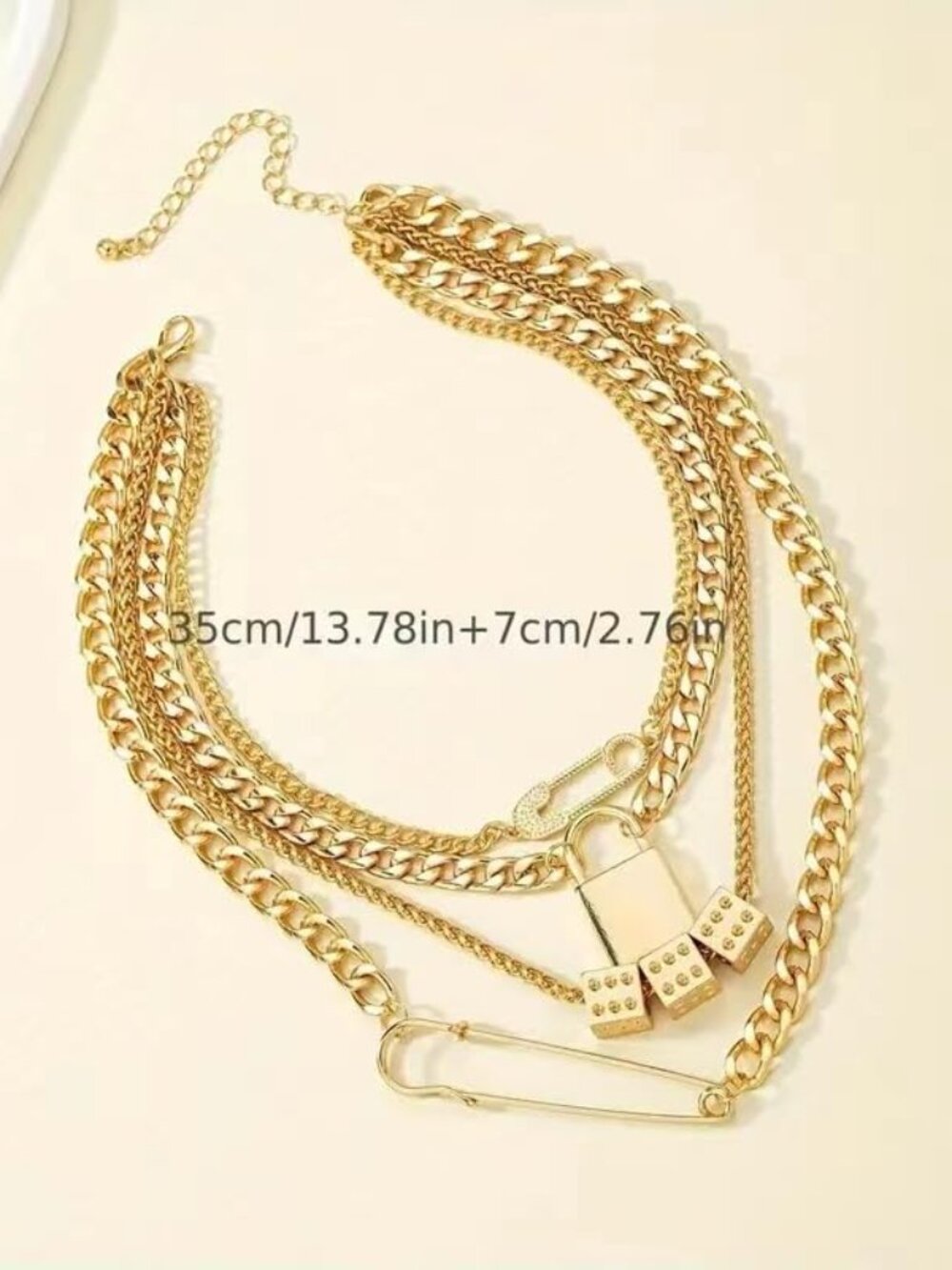 Statement Necklace for Women Men - Picture 3 of 5